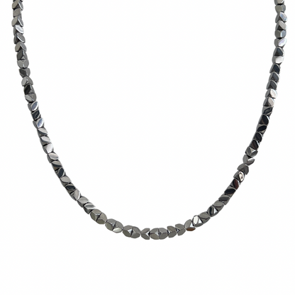 Silver Titanium Steel Necklace WN19256