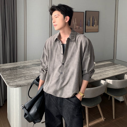 Brushed Washed Long Sleeve Shirt WN20470