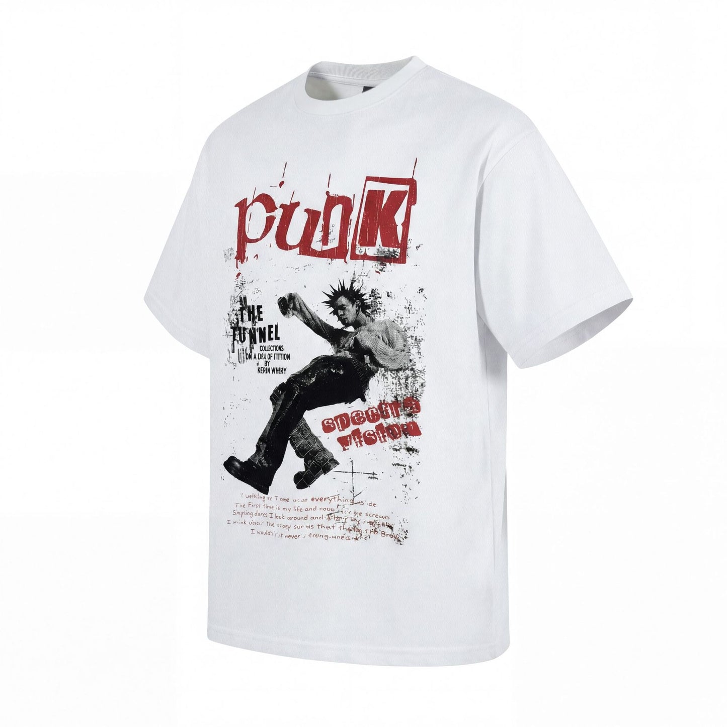 Graphic Print Wash Cotton Short Sleeve T-Shirt WN25635