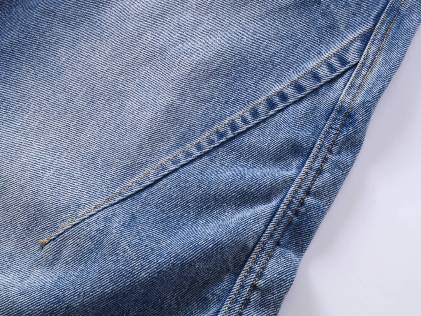 Washed Whisker Wide Leg Denim Jeans WN25481