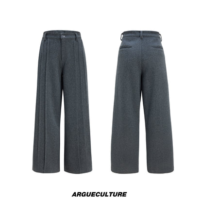 Colorblock Fake Layered Tailored Jacket & Fake Layered Trousers Setup WN22610