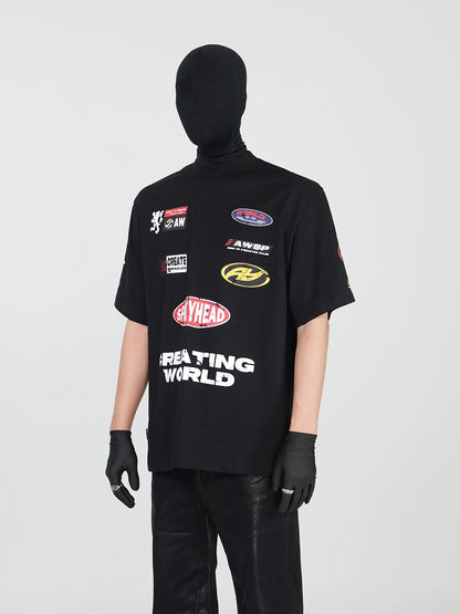 Heavyweight Graphic Design Short Sleeve T-Shirt WN17315