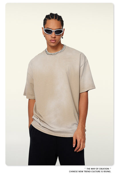 Washed Oversize Short-sleeve T-shirt WN6443