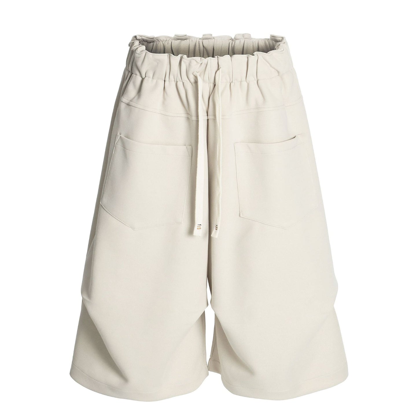 Pleats Panel Wide Leg Half Sweatpants WN26091