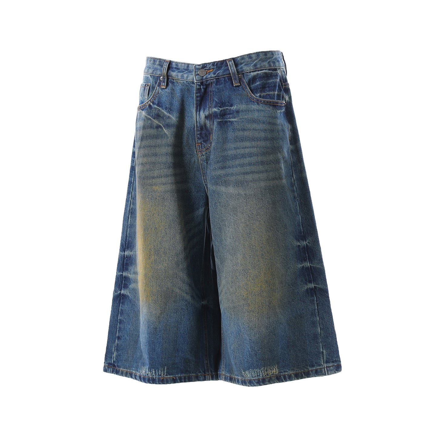 Washed Fade Cropped Denim Jeans WN25442