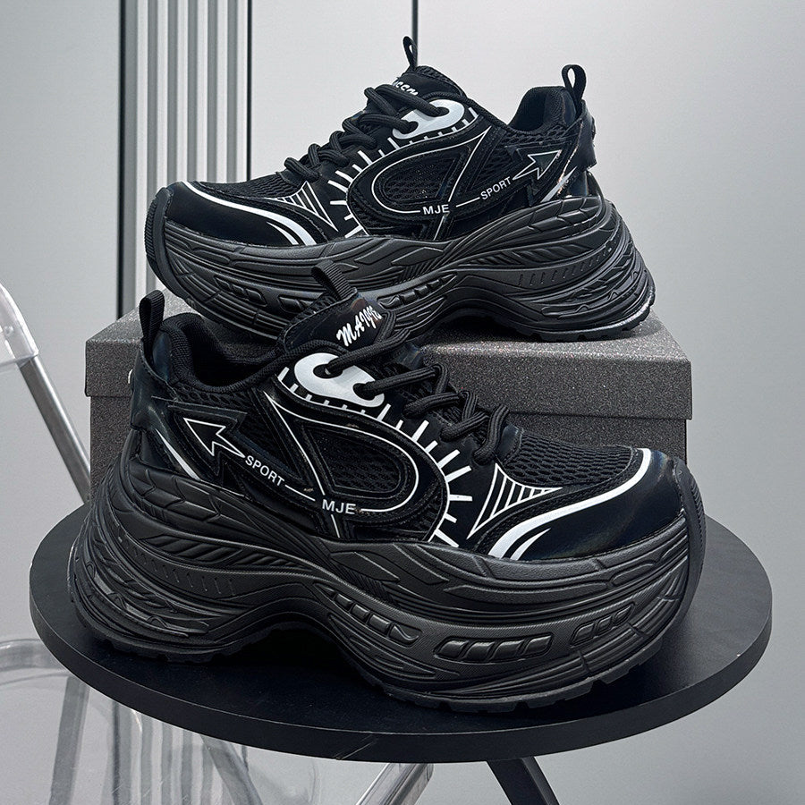 Mesh Panel Thick Sole Sneakers WN24655