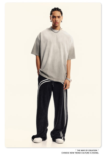 Washed Gradient Oversize Short Sleeve T-Shirt WN6070