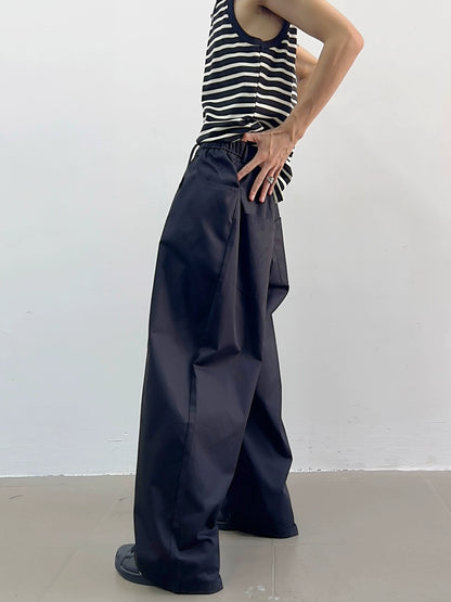 High Waist Wide-Leg Straight Trousers WN7365