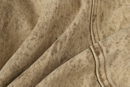 Damage Panel Wide Leg Denim Jeans WN23104