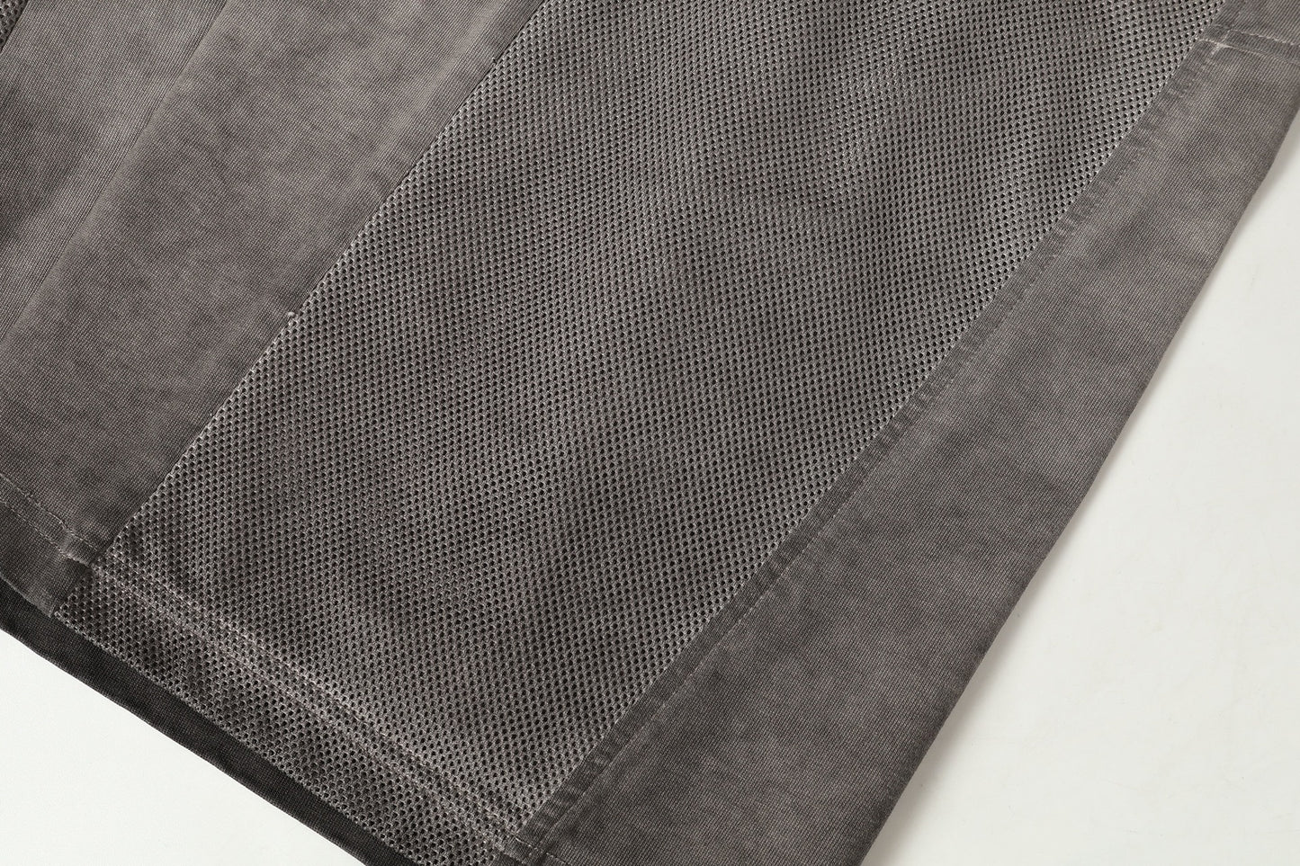 Washed Mesh Panel Short Sleeve T-Shirt WN25504