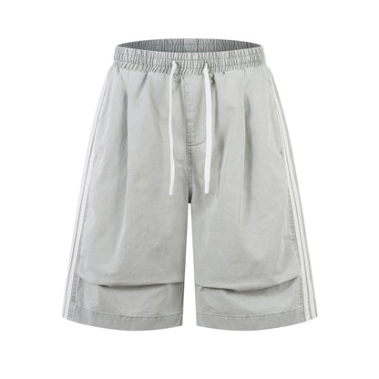 Drawstring Side Stripe Half Pants WN26795