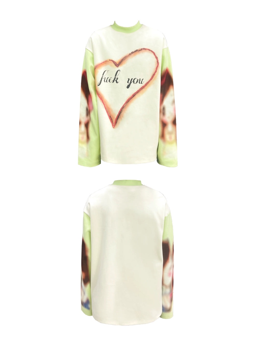 Heart Art Print Long Sleeve T-Shirt WN19099