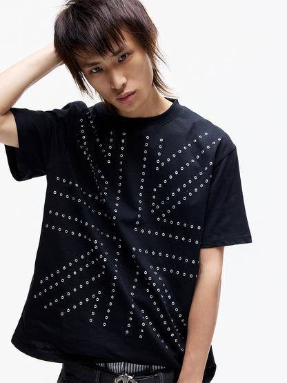 Union Jack Stud Oversize Short Sleeve T-Shirt WN27289
