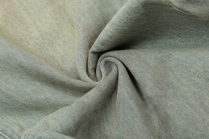 Washed Wide Leg Curved Denim Jeans WN23032