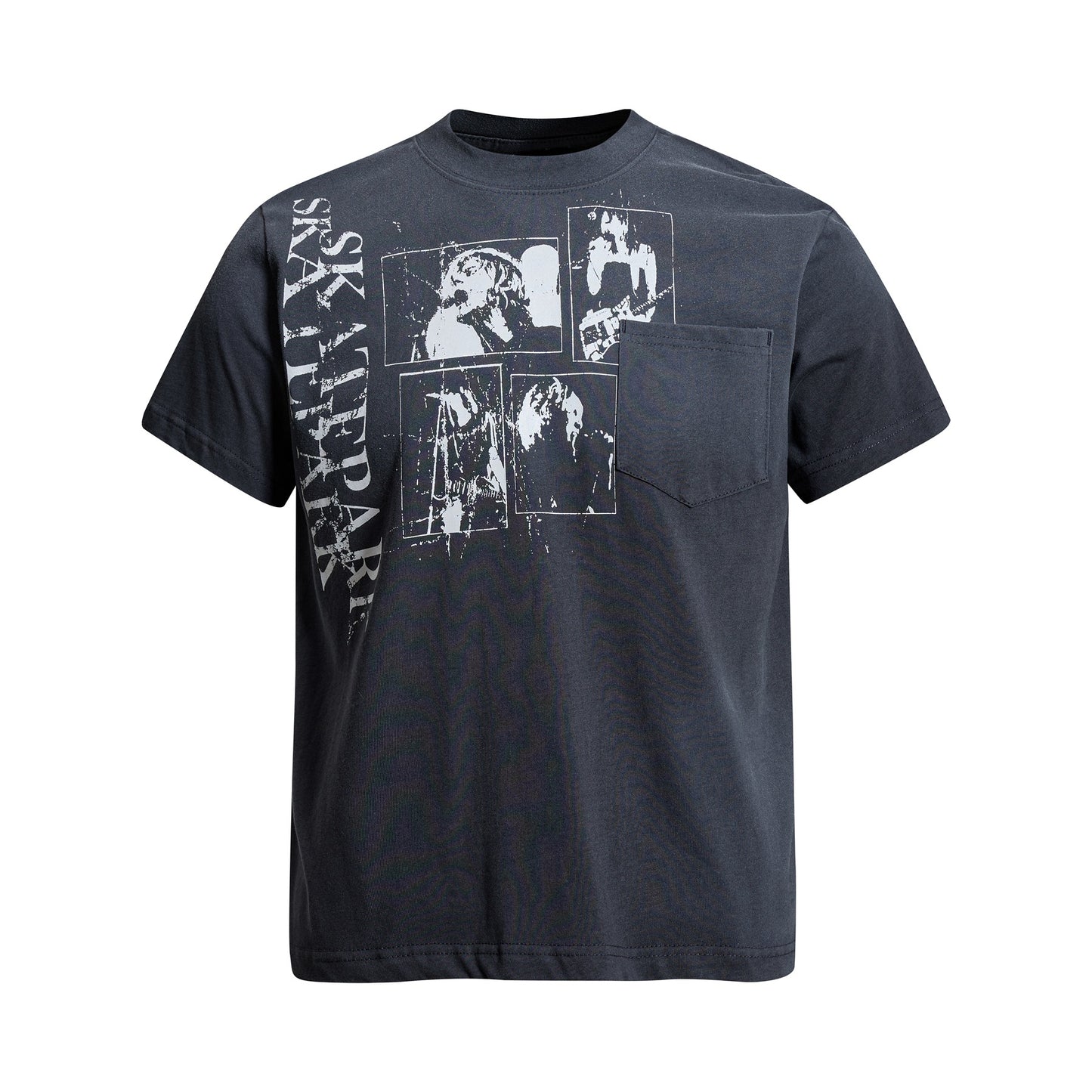 Band Print Short Sleeve T-Shirt WN26005