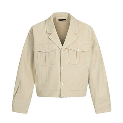 Canvas Multi-Pocket Short Jacket WN21402