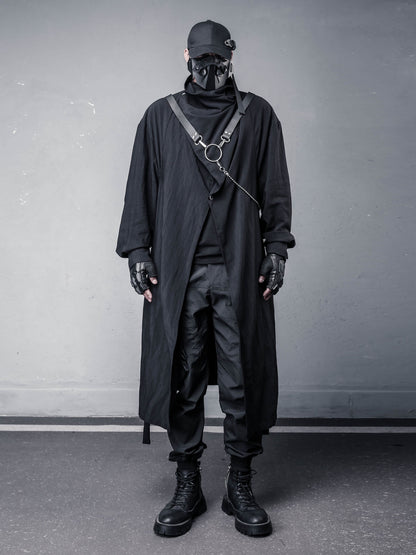 Draped Irregular Long Coat WN22562