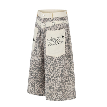 Leopard Star Pocket Half Pants WN25521
