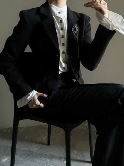 Waist-Shaping Corduroy Tailored Jacket WN23122