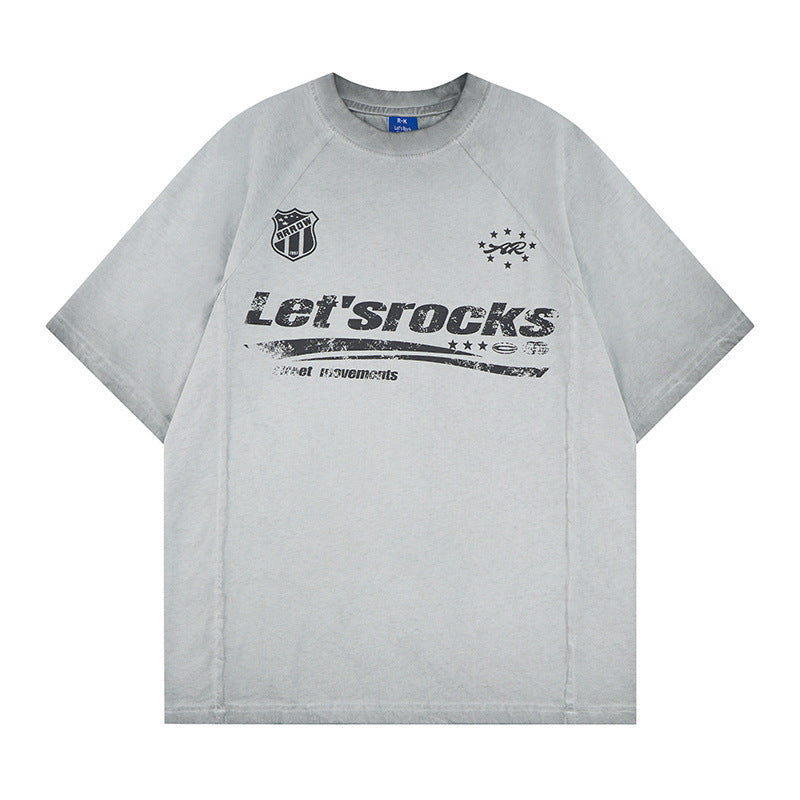 Washed Logo Print Short Sleeve T-Shirt WN25811