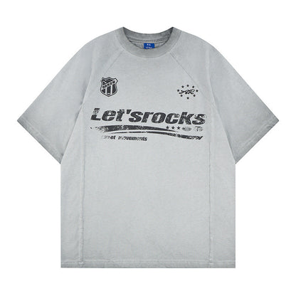 Washed Logo Print Short Sleeve T-Shirt WN25811
