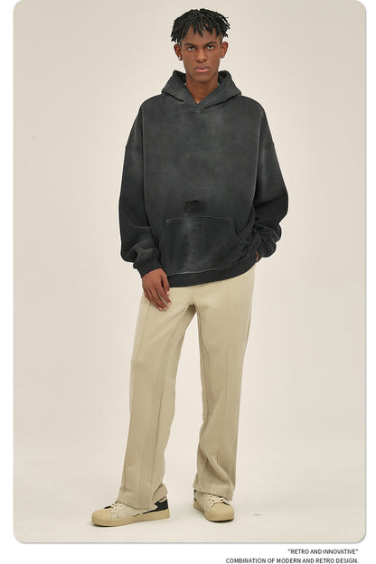 Oversize Washed Damage Hoodie WN6620