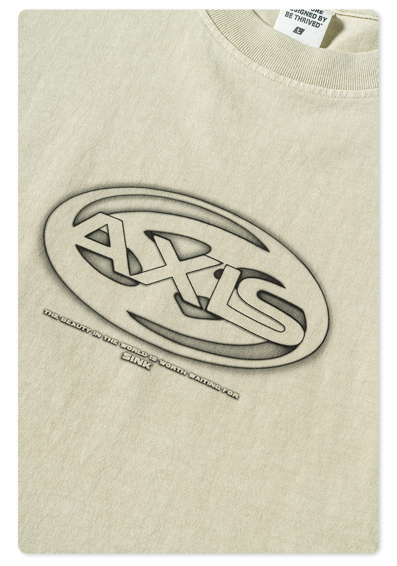 Whased Print Oversize Tank Top T-shirt WN6442