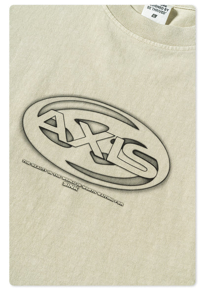 Whased Print Oversize Tank Top T-shirt WN6442