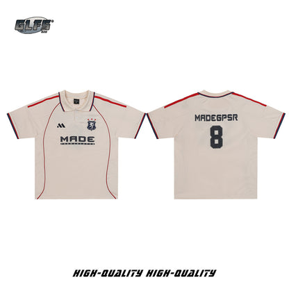 Sporty Polo Collar Short Sleeve T-Shirt WN26487