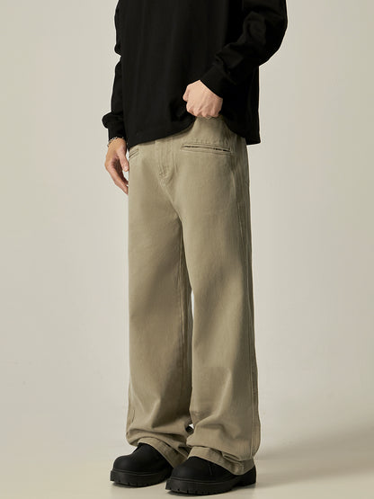 Straight Cotton Pants WN8974