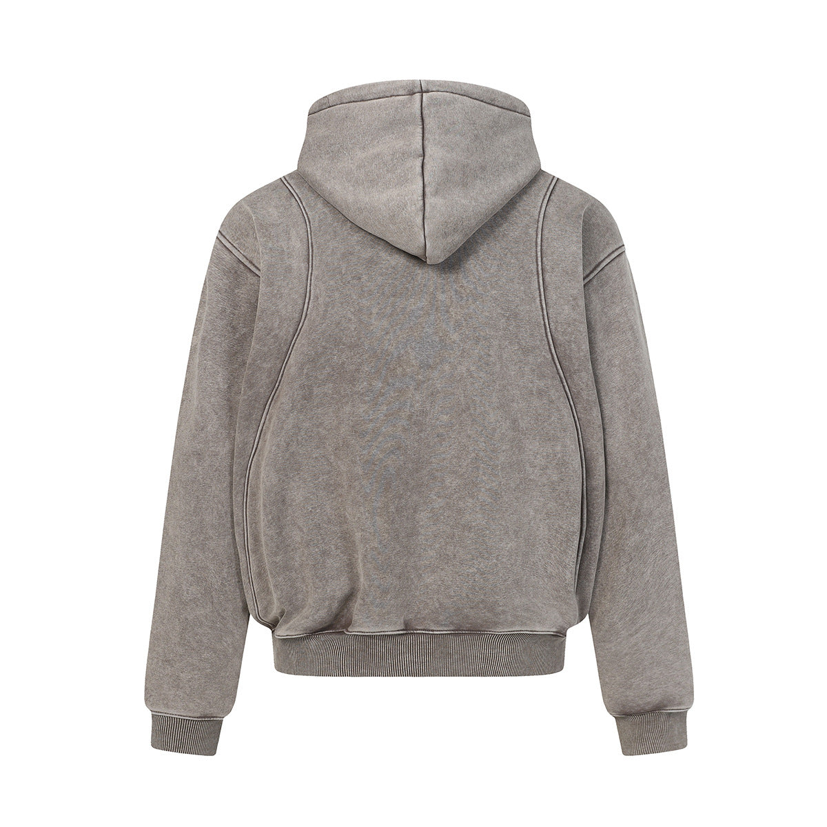 Heavyweight Washed Deconstructed Pullover Hoodie WN23037
