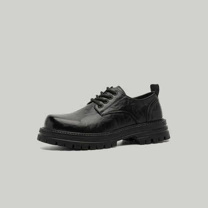 Glossy Chunky Sole Lace-Up Shoes WN23433