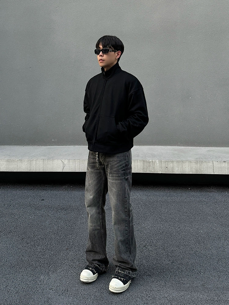 Raw Hem Flare Denim Jeans WN19418