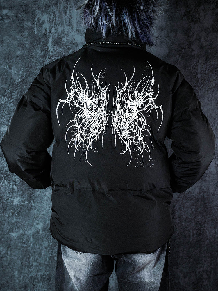 Graphic Design Puffer Jacket WN15972