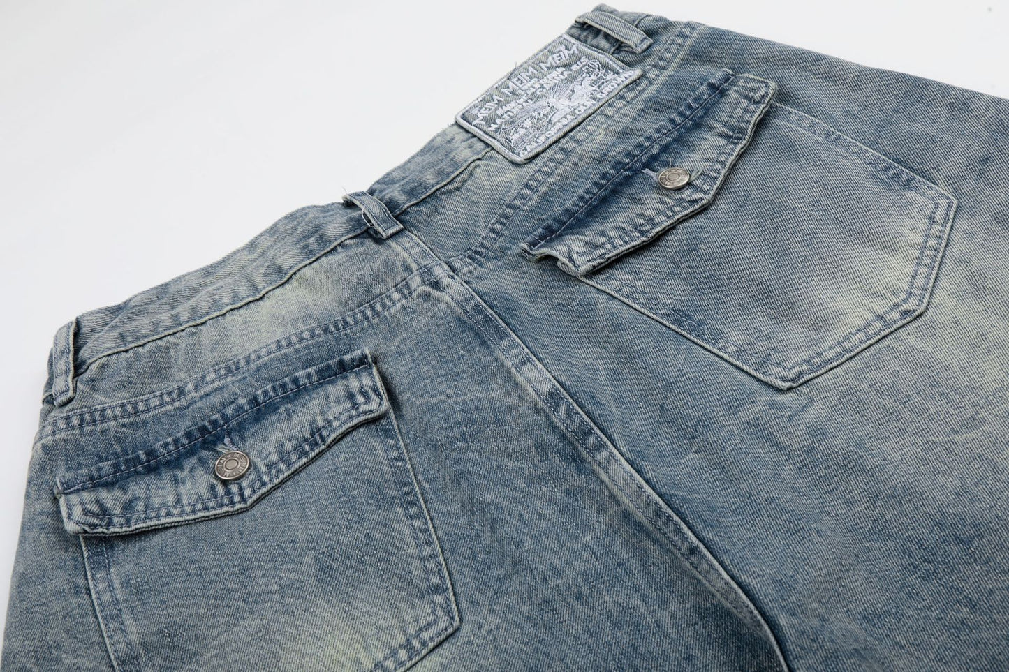 Lightning Graphic Denim Half Jeans WN26002