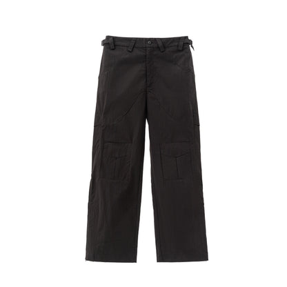 Hidden Multi-Pocket Flare Cargo Pants WN21278