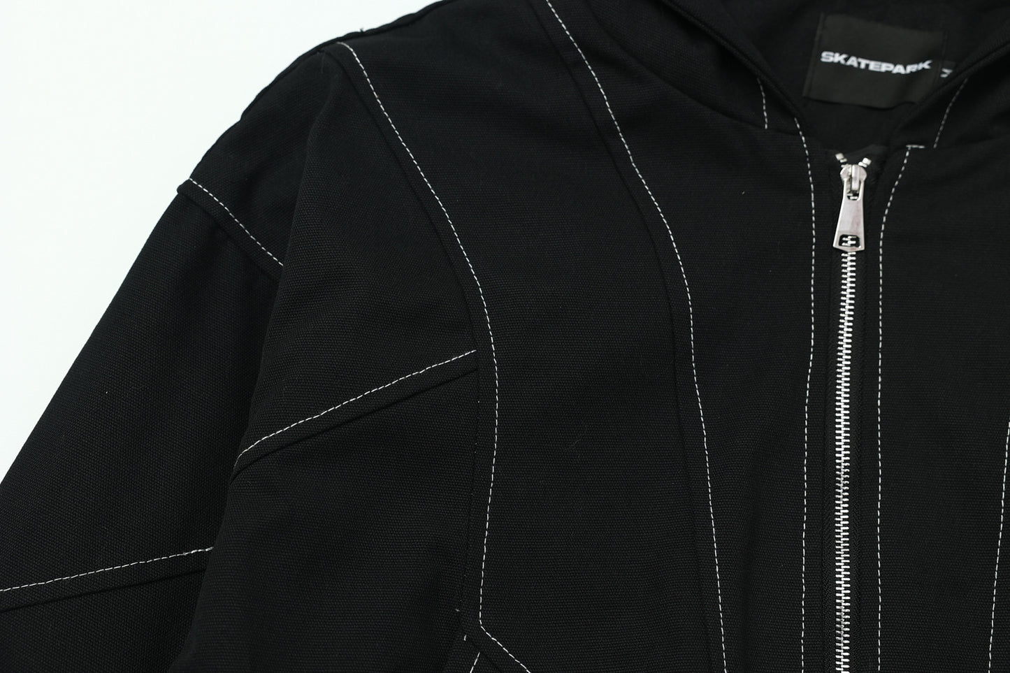 Metal Buttons Patchwork Hooded Jacket WN16109