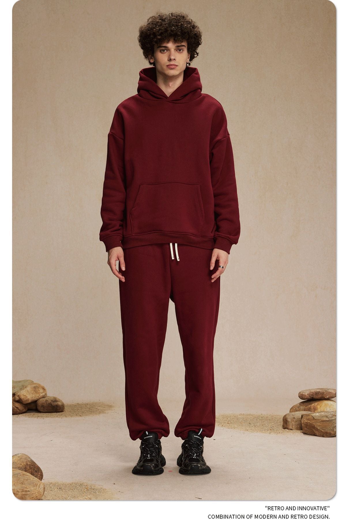 Oversize Plain Hoodie WN9968