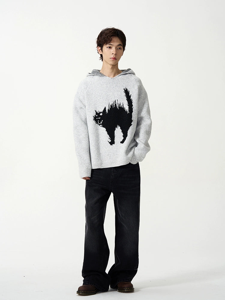 Oversize Knit Hoodie WN7920