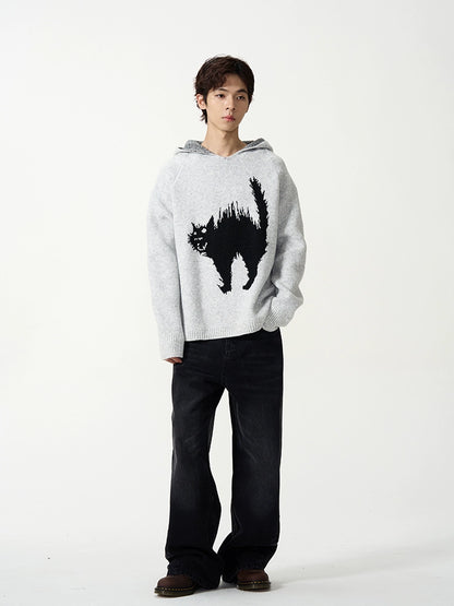 Oversize Knit Hoodie WN7920