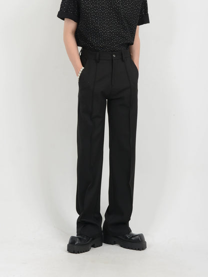 Elasric Waist Straight Trousers WN7144