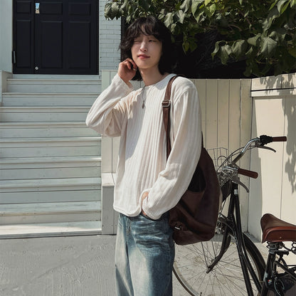 Ribbed Oversize Long Sleeve T-Shirt WN20236