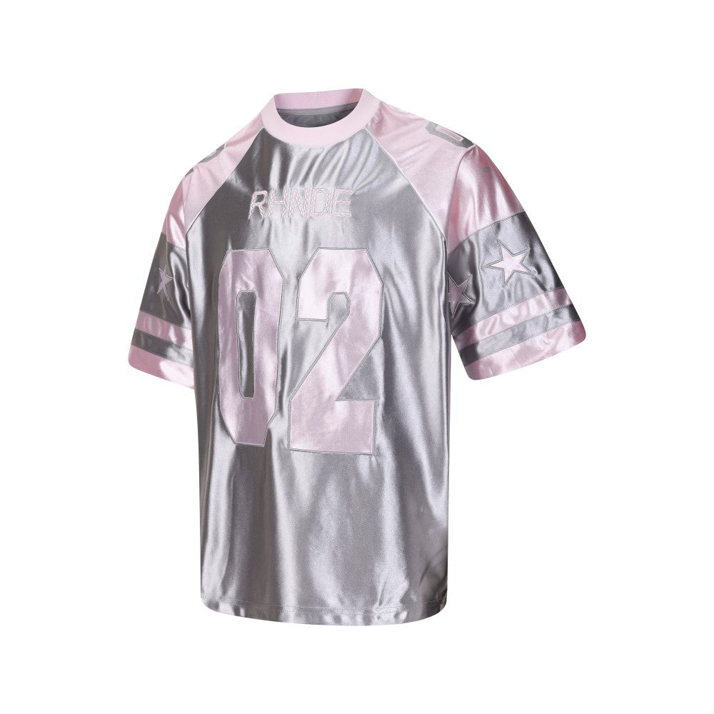 Number Graphic Raglan Short Sleeve Shirt WN28091