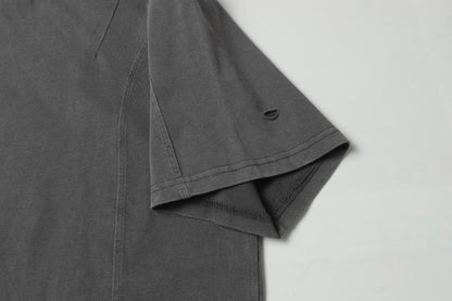 Washed Damage Oversize Short Sleeve T-Shirt WN16187