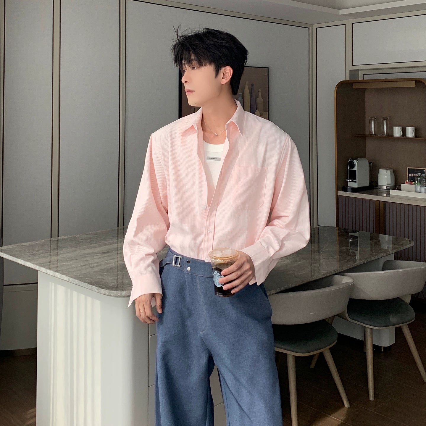 Striped Cleanfit Long Sleeve Shirt WN20485