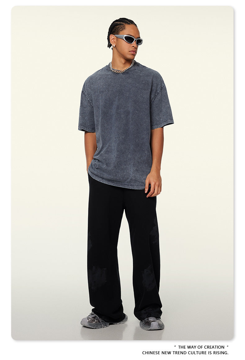 Washed Heavyweight Oversize Short Sleeve T-Shirt WN6078