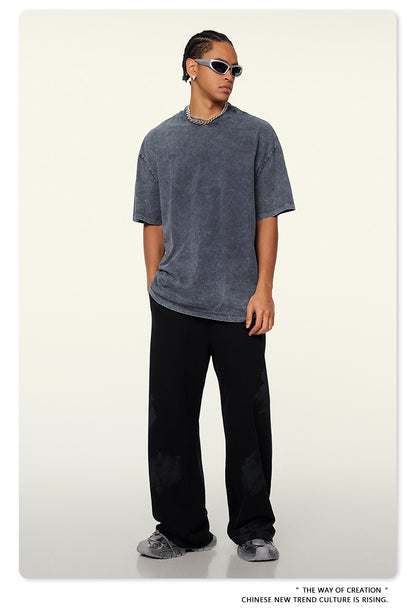 Washed Heavyweight Oversize Short Sleeve T-Shirt WN6078