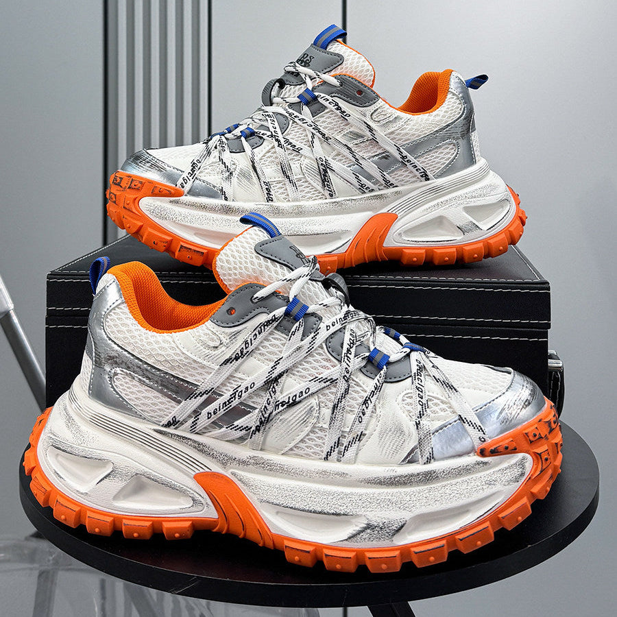 Mesh Rope Lace Chunky Sole Sneakers WN24677