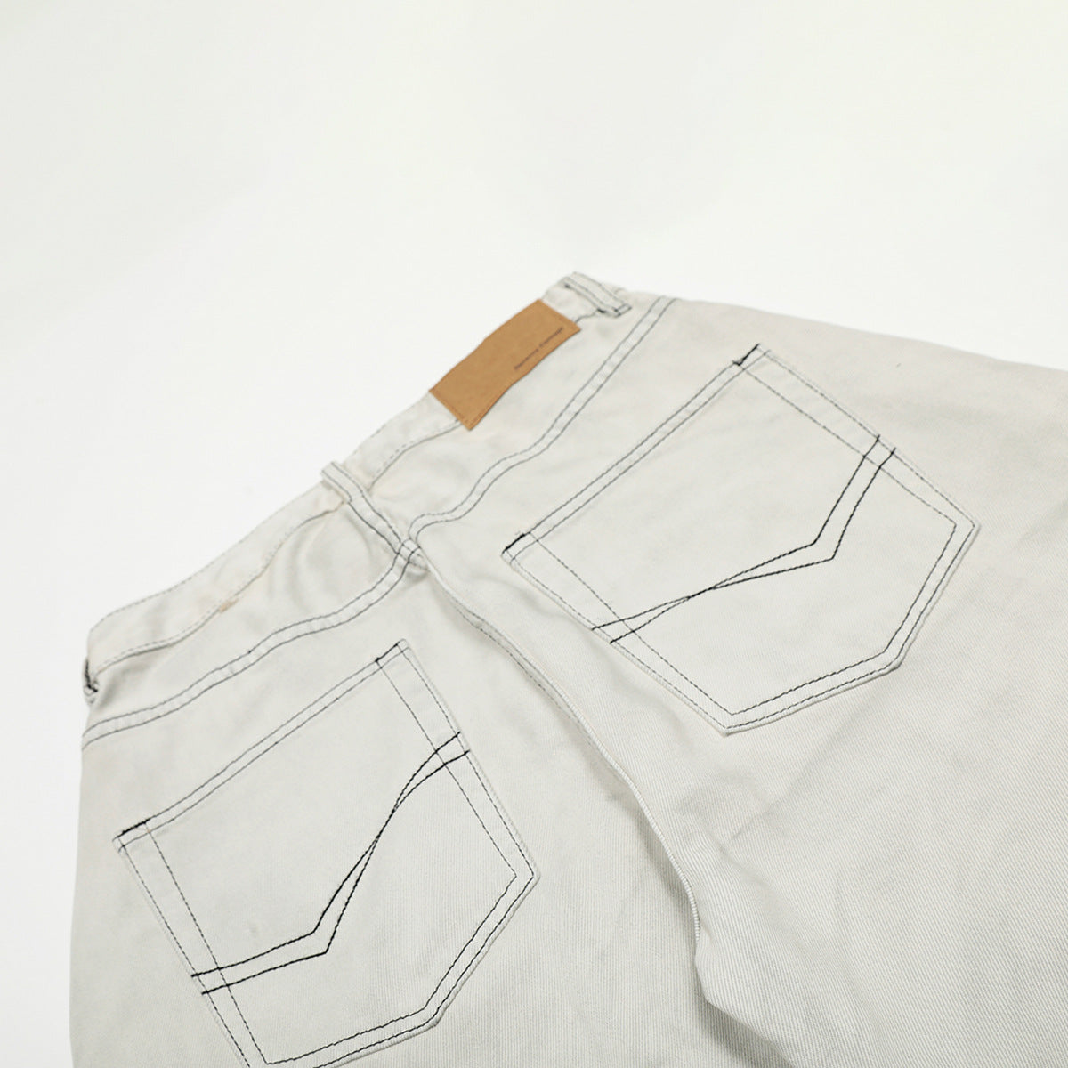 Washed Wide Leg Denim Jeans WN25437
