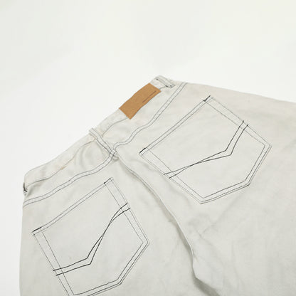 Washed Wide Leg Denim Jeans WN25437